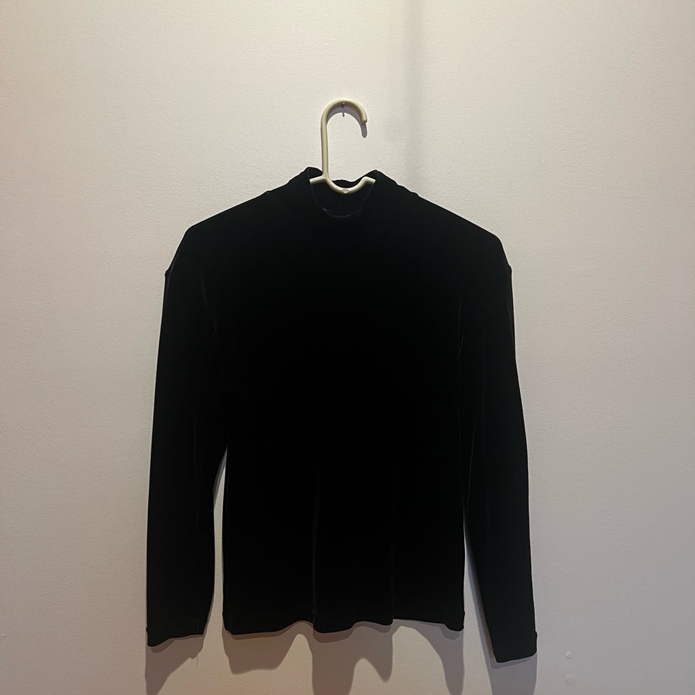 Women’s Black Velvet Sweater